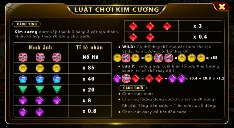 Trò Chơi Nổ Hũ Kim Cương Tại RikVip Và Bí Quyết Chiến Thắng Hấp Dẫn